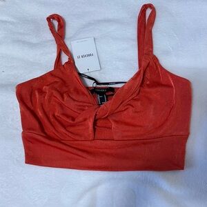 Forever 21 Vibrant Orange Tank Top